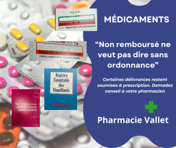 Remboursé n'est pas sans ordonnance
