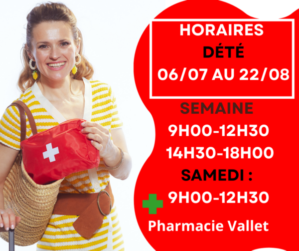 Nos horaires d'été